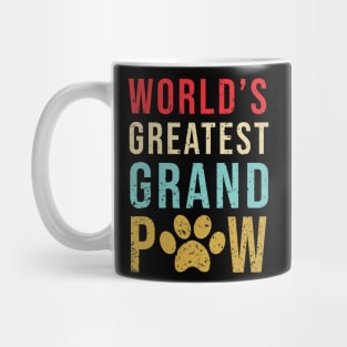 Grandpaw Worlds Greatest Grand Paw Funny Dogs Tee Mug